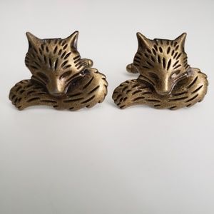 Bronze Fox Cuff Links